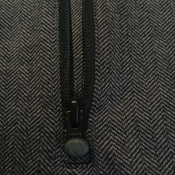 Greyson Tate Herringbone Mock Neck Quarter Zip Golf Pullover Men Gray M - Picture 6 of 7